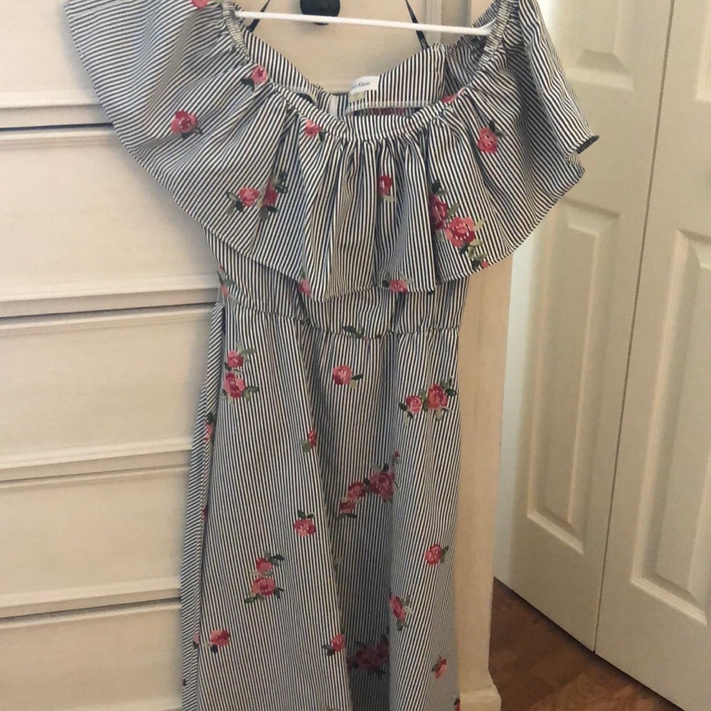 Calvin Klein Off the Shoulder Dress